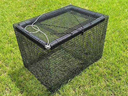 fish cage accessories Fishing Accessories- Catch Eel and Loach Cage On Water to Catch Eel and Loach Folding Automatic Shape Eel Cage Net Round Fishing Net Mesh,Fishing Landing Net,Easy Catch & The place where the welded is sturdy FTK Carp Bait 30-80g Fish
