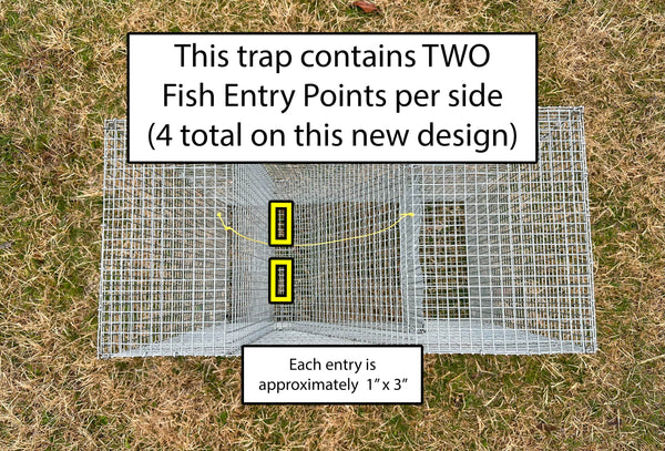 Z-Bait Fish Trap - PREMIUM QUAILITY (Pinfish Trap, Perch Trap, Bream Trap) - Reel Texas Outdoors