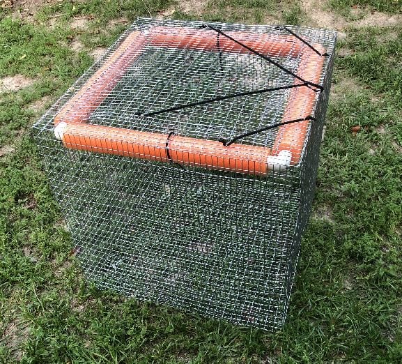 Live Fish Basket - Fish Cage - Fish Holding Pen (2x2x2 ft cube) - Reel Texas Outdoors