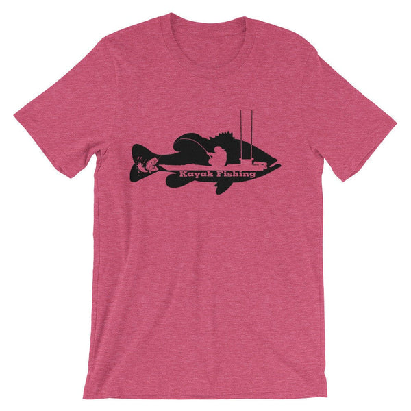 Kayak Bass Fishing T-Shirt (Black Print) - Reel Texas Outdoors