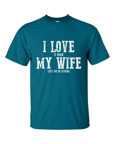 I Love My Wife Short Sleeve Men's T-Shirt - Reel Texas Outdoors