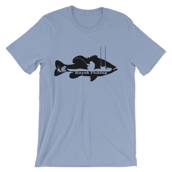Kayak Bass Fishing T-Shirt (Black Print) - Reel Texas Outdoors