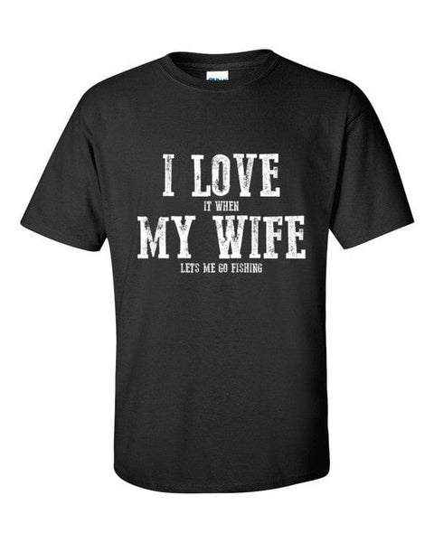 I Love My Wife Short Sleeve Men's T-Shirt - Reel Texas Outdoors